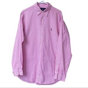 Ralph Lauren Men’s Button Up Shirt Size 16 1/2 34/35 in Excellent Condition